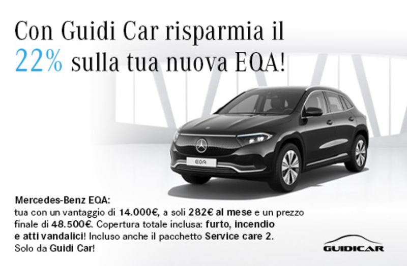 GuidiCar - Promozione EQA 250+ Sconto Guidicar