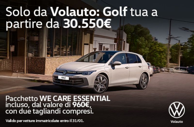 GuidiCar - Nuova Golf con Pacchetto WeCare