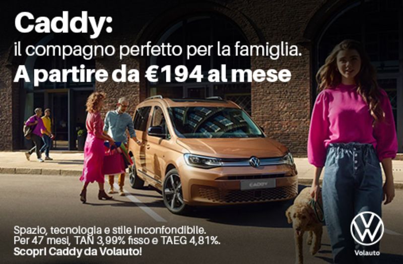 GuidiCar - Volkswagen Caddy da €194 al mese 