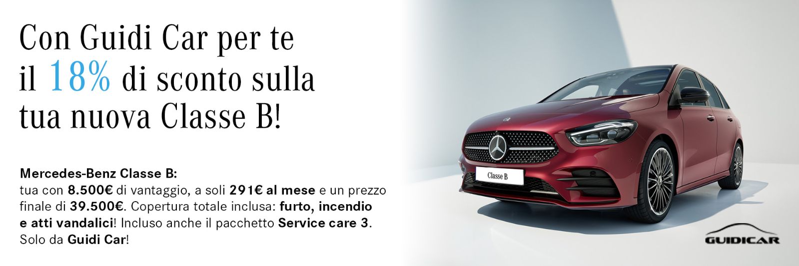 Guidicar - Promozione Classe B 180d AMG sconto Guidi Car